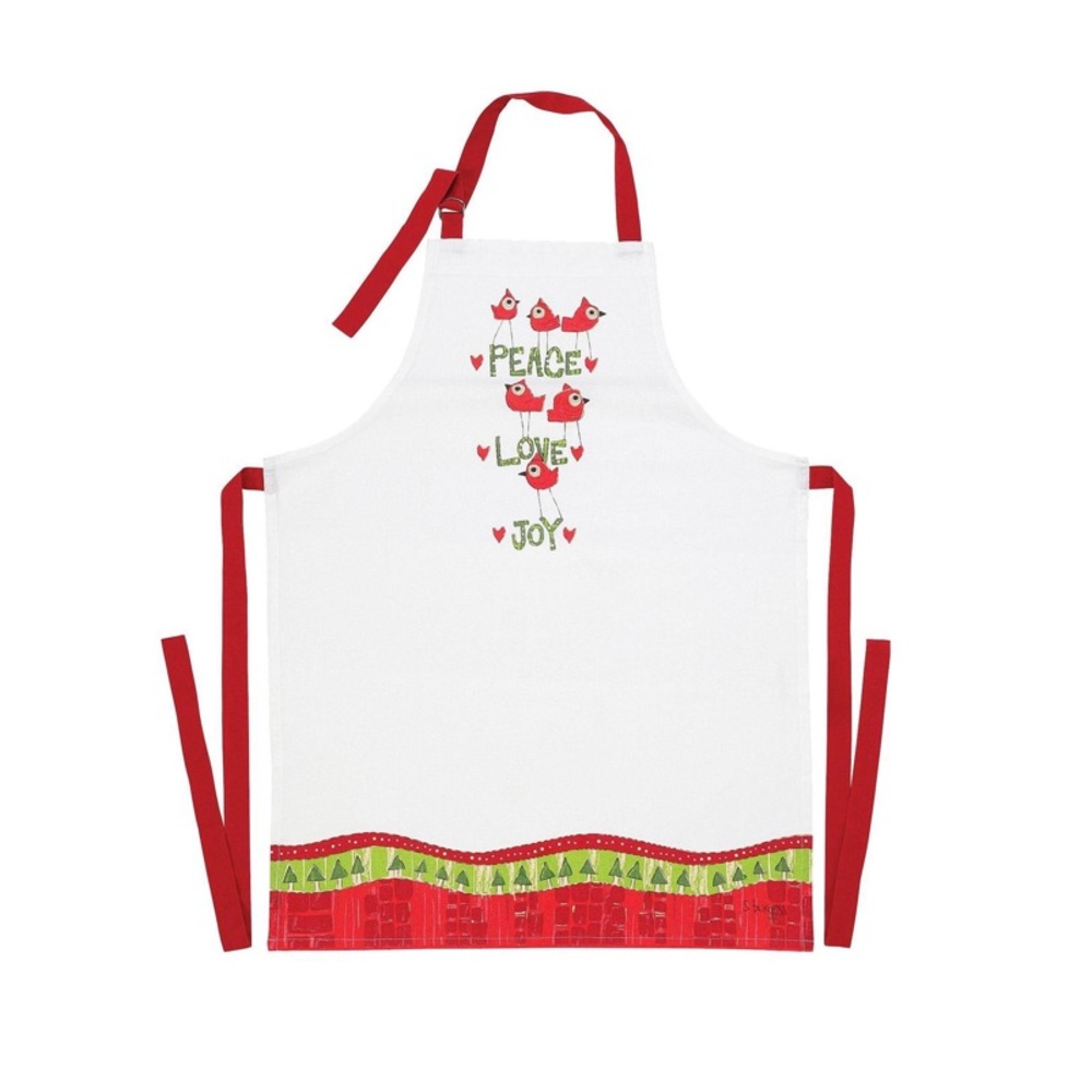 Red Birds Apron Izzy and Oliver Brand New